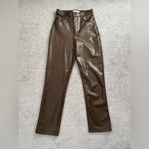 Abercrombie and Fitch Curve Love Leather Pants